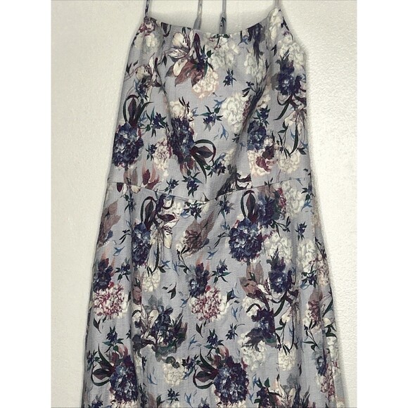 Black Halo Robinson Dress Agapanthus Size 6 Sleeveless Floral Garden Party purpl - Picture 3 of 5